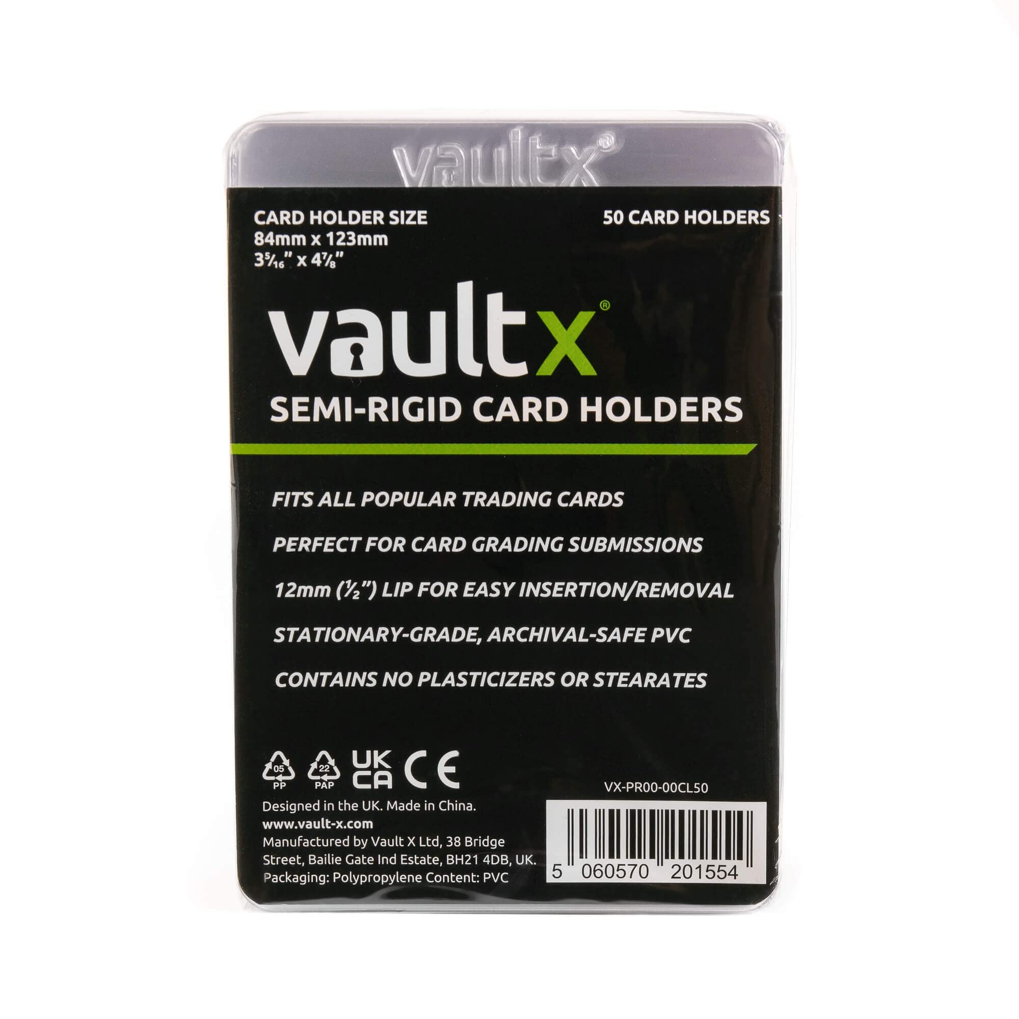 Amazon.com: Vault X Semi-Rigid Trading Card Holders (50 Pack
